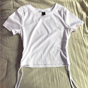 White Scrunched T-Shirt